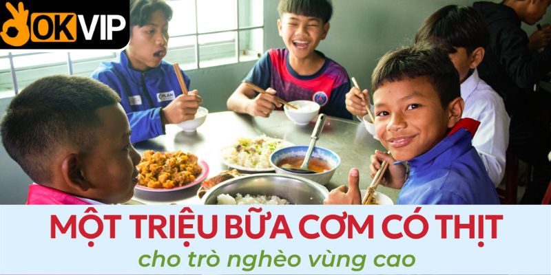 hiện thực hóa một triệu bữa cơm có thịt