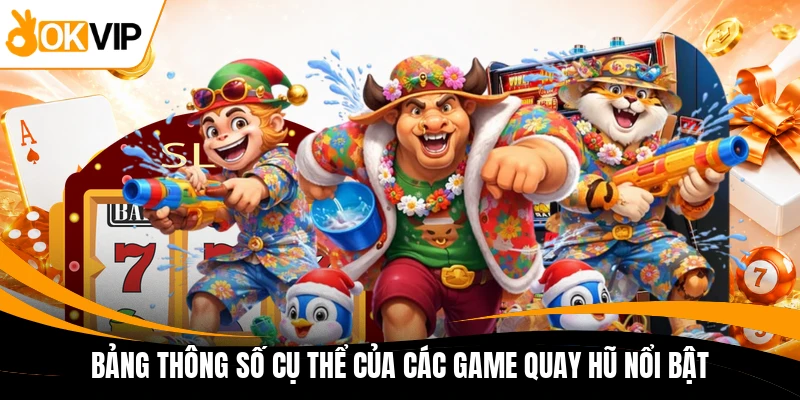 bang thong so cu the cua cac game quay hu noi bat