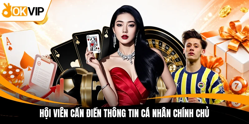 hoi vien can dien thong tin ca nhan chinh chu