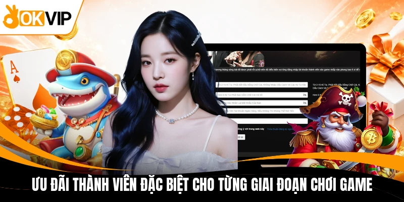 uu dai thanh vien dac biet cho tung giai doan choi game